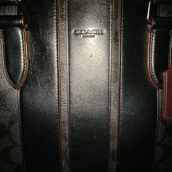 Coach Bond Brief in Signature Leather and Canvas - Picture 5 of 10